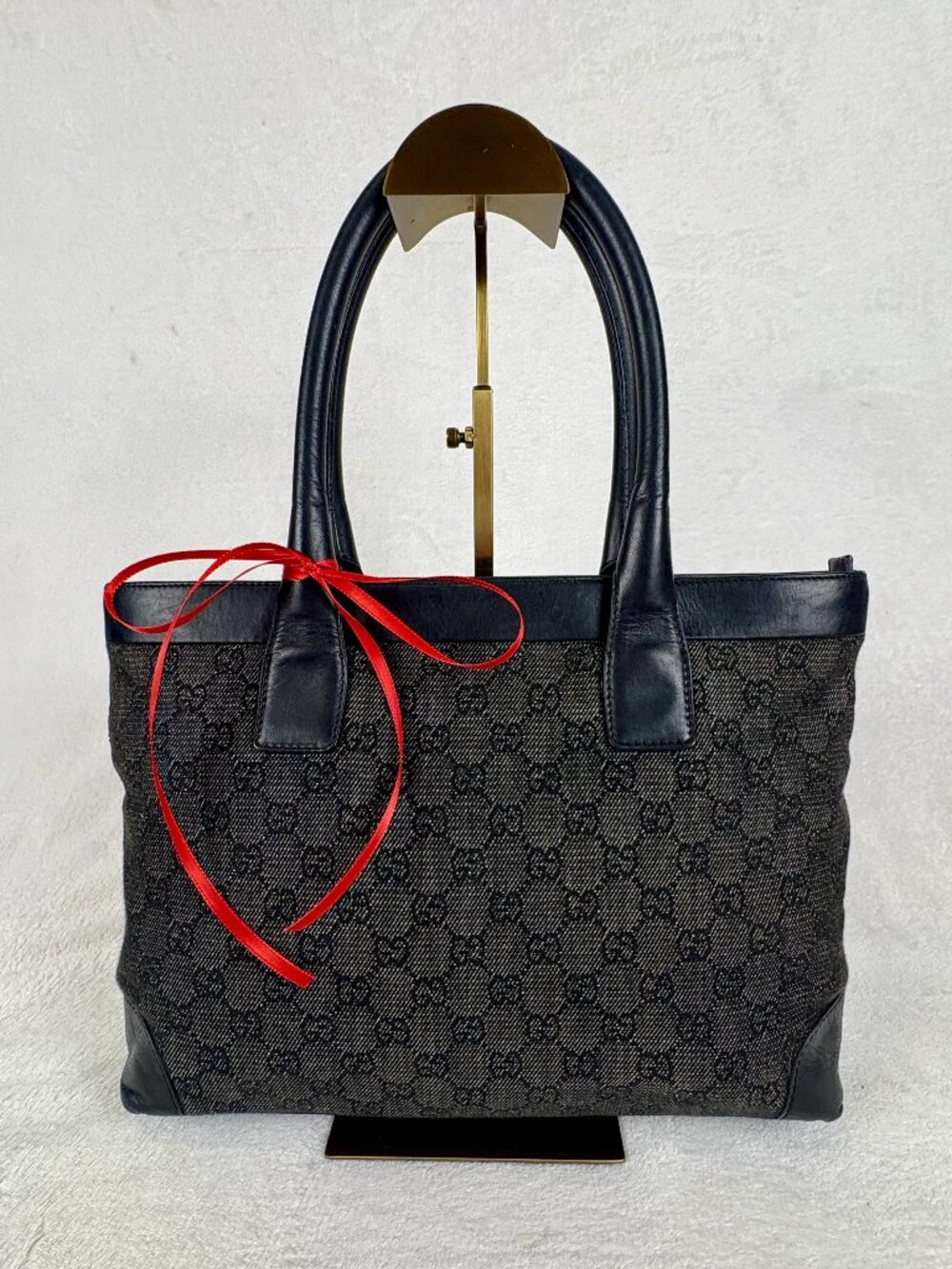 Gucci GG Black Canvas Tote